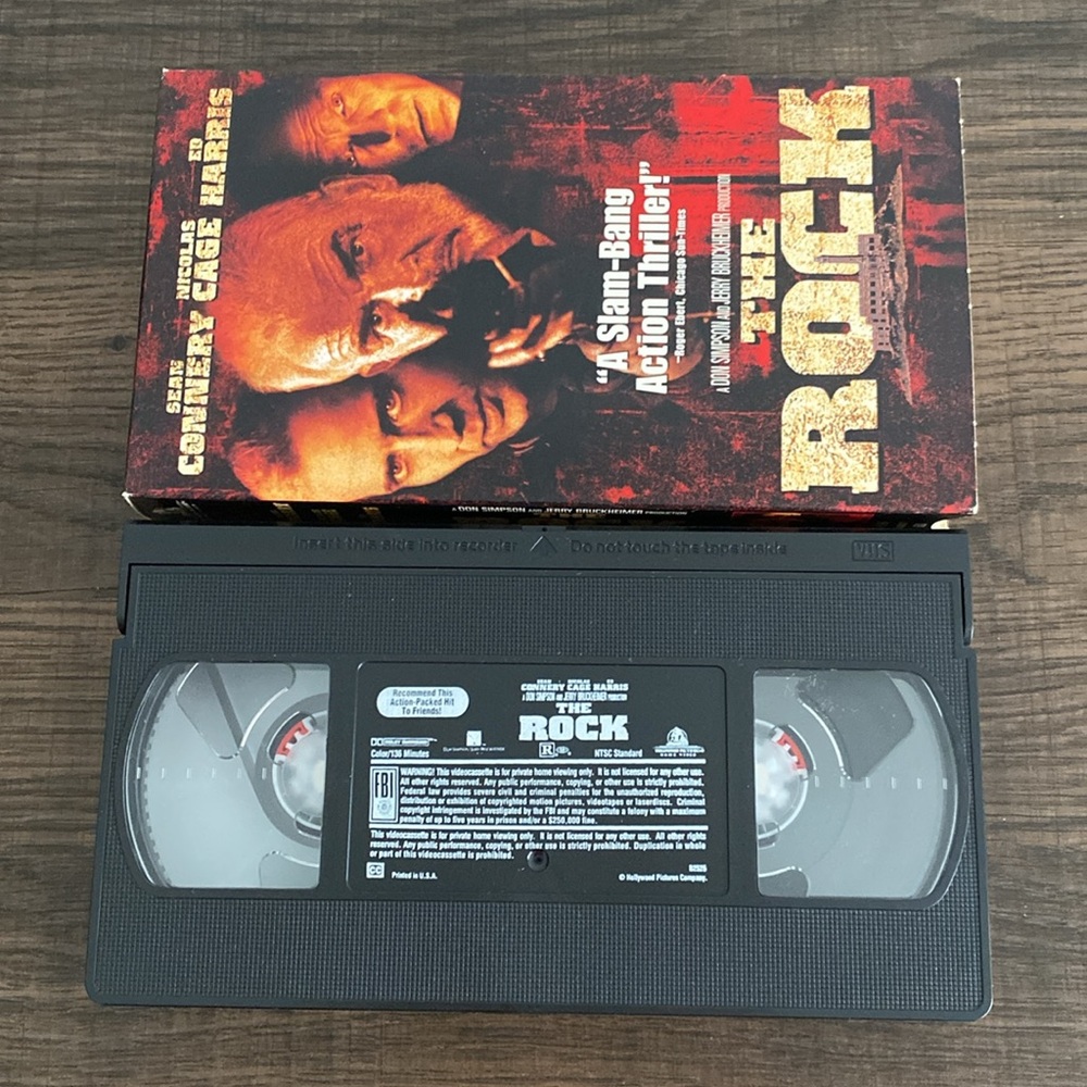 THE ROCK 🔥🔥🔥. VHS Tape - Picture 3 of 3